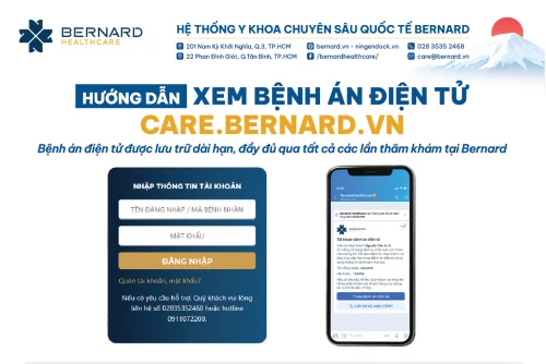 HƯỚNG DẪN XEM BỆNH ÁN ĐIỆN TỬ CARE.BERNARD.VN